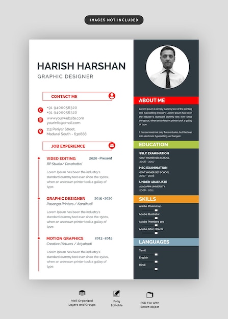 Nuovo modello di curriculum vitae PSD