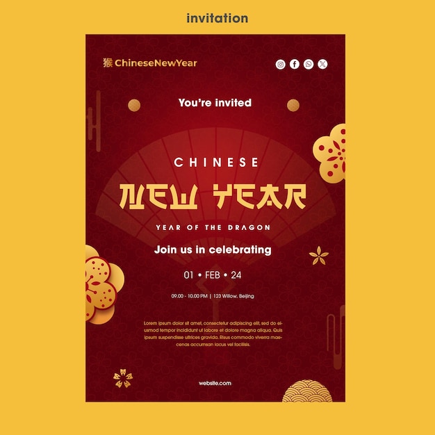 nuovo poster dell'anno cinese con Offerta 10