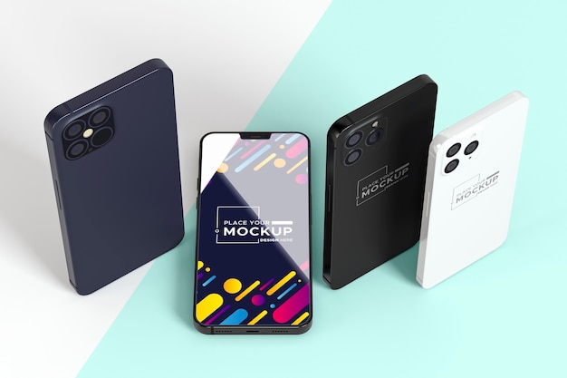 Nuovo telefono ad alto angolo