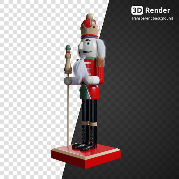 nutcracker isolated 3d render