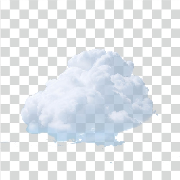 Nuvem isolada em fundo transparente
