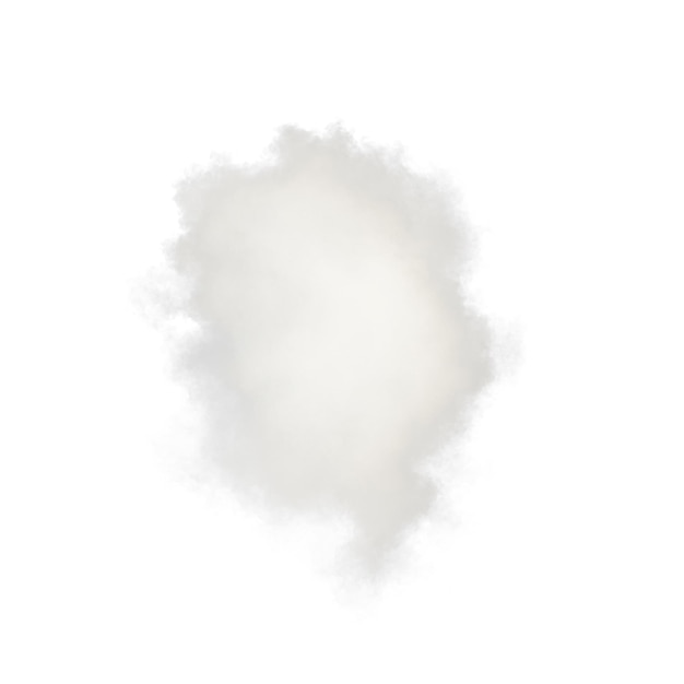 Nuvem isolada renderização em 3d de fundo transparente