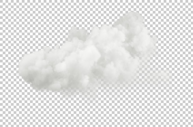 Nuvens brancas diurnas cortam fundos transparentes ilustração 3d png