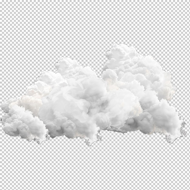 nuvens brancas isoladas em fundo transparente