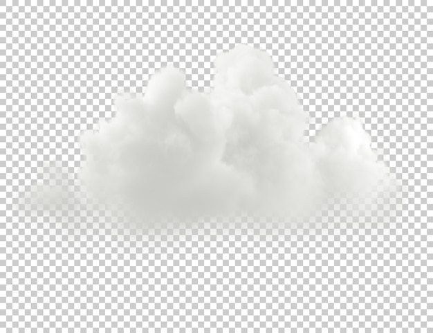 Nuvens de pureza branca em fundos transparentes renderização 3D png