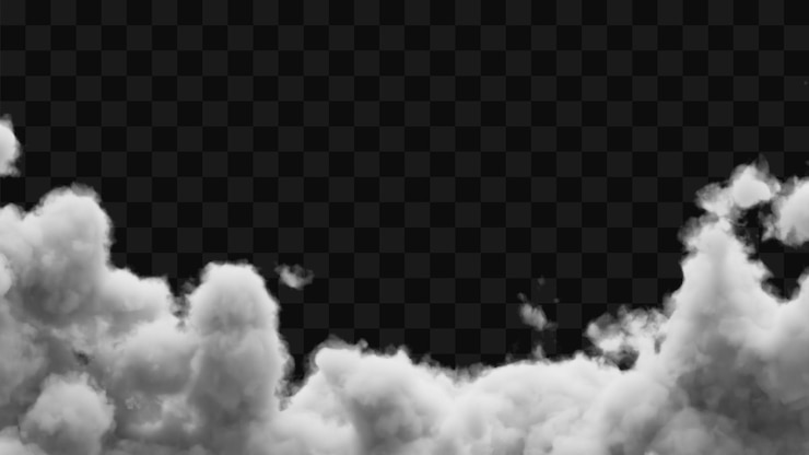 PSD nuvens transparentes