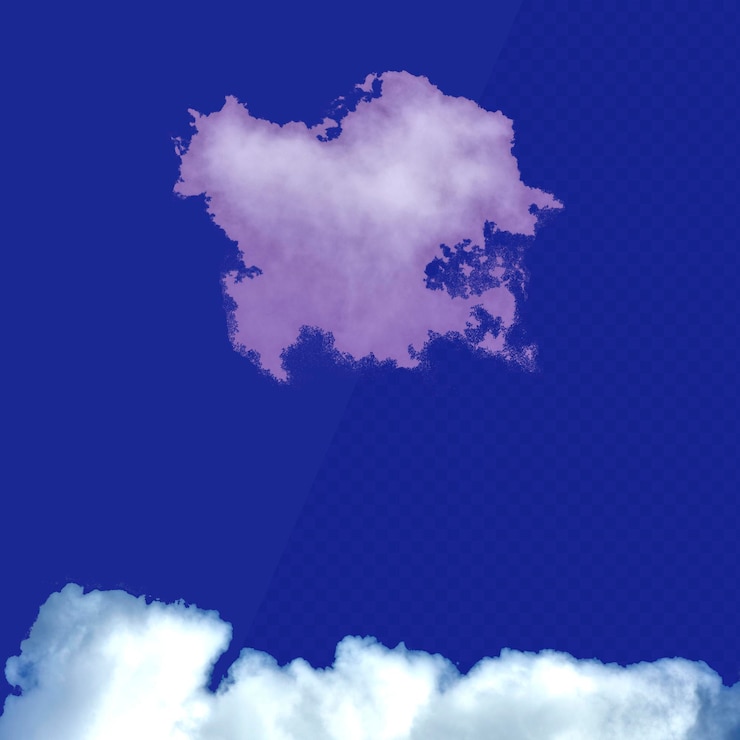 PSD nuvole blu cielo isolate psd