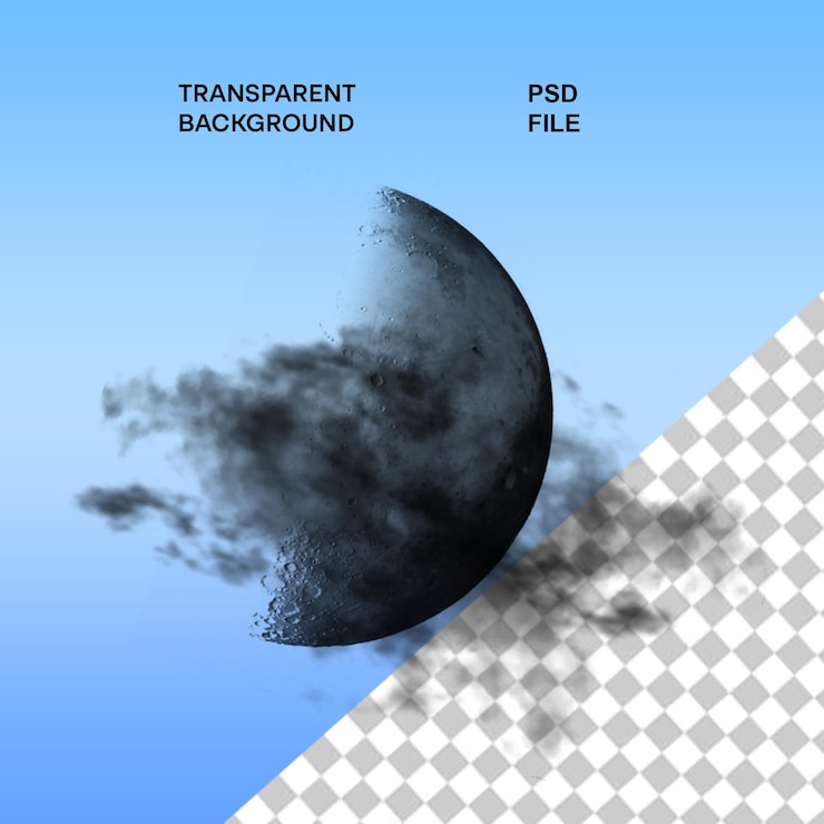PSD nuvole sovrapposte realistiche 3d isolate su uno sfondo trasparente effetto di trasparenza reale
