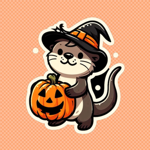 PSD o adorador de abóbora mais fofo do halloween