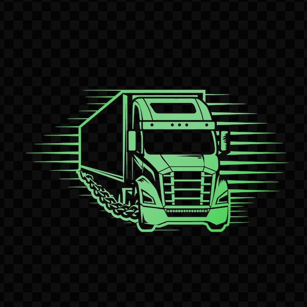 PSD o caminhão do caminhão é um símbolo da empresa da empresa