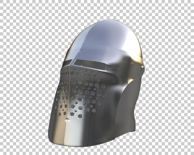 O capacete de gladiador isolado no fundo ilustração de renderização 3D