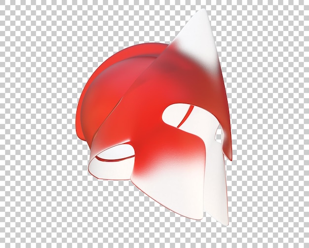 PSD o capacete de gladiador isolado no fundo ilustração de renderização 3d