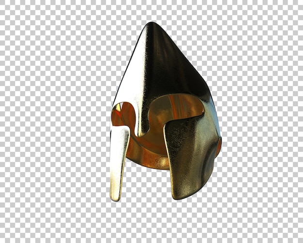 PSD o capacete de gladiador isolado no fundo ilustração de renderização 3d