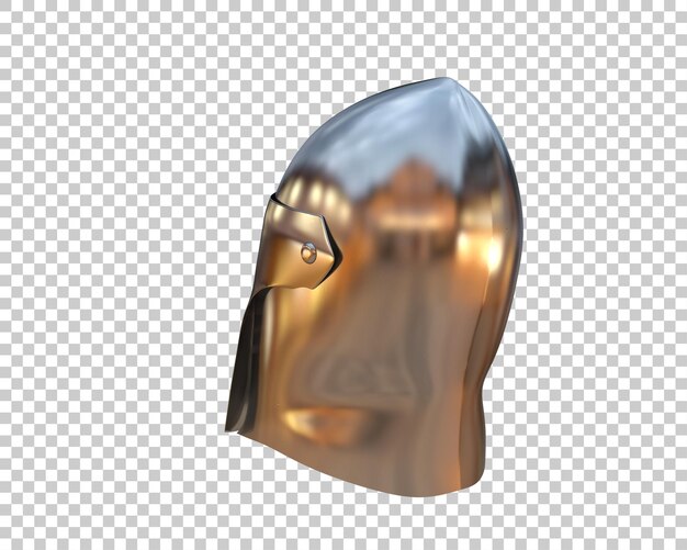 PSD o capacete de gladiador isolado no fundo ilustração de renderização 3d