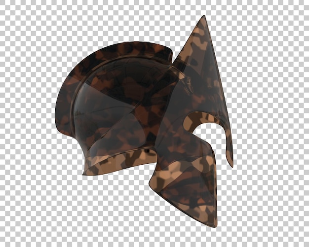 PSD o capacete de gladiador isolado no fundo ilustração de renderização 3d