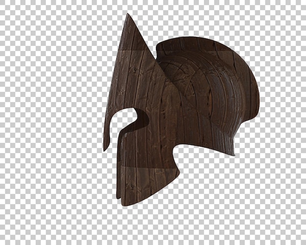 PSD o capacete de gladiador isolado no fundo ilustração de renderização 3d