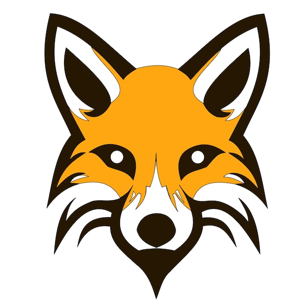 O formato psd do logotipo da fox pode ajustar facilmente cores e tamanhos sem perder qualidade
