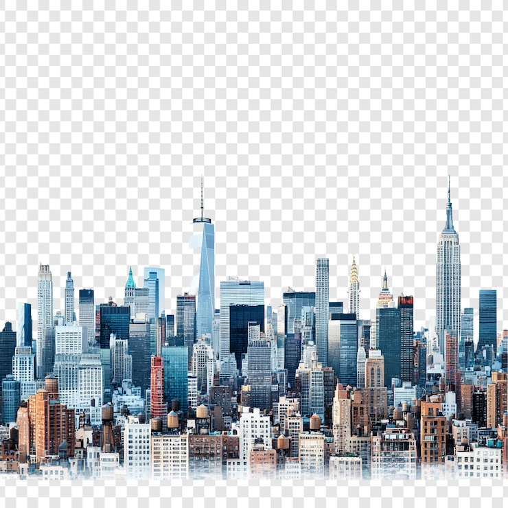 PSD o horizonte da cidade de nova iorque