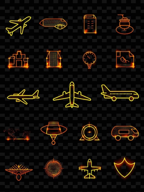 PSD o logotipo do avião é uma luz amarela