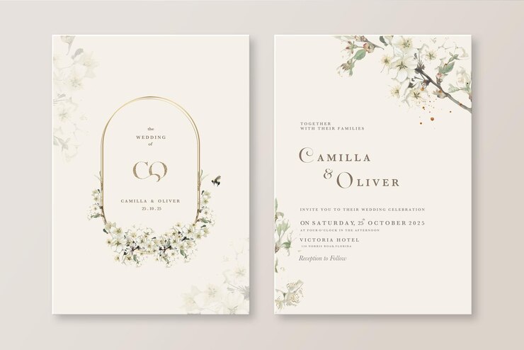 O modelo do convite de casamento do vintage