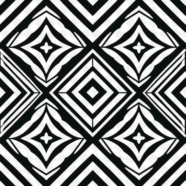 PSD o padrão preto e branco do diamante é um desenho geométrico