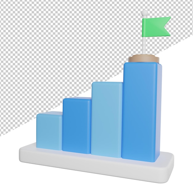 Obiettivo obiettivo Focus vista laterale icona 3d rendering illustrazione su sfondo trasparente