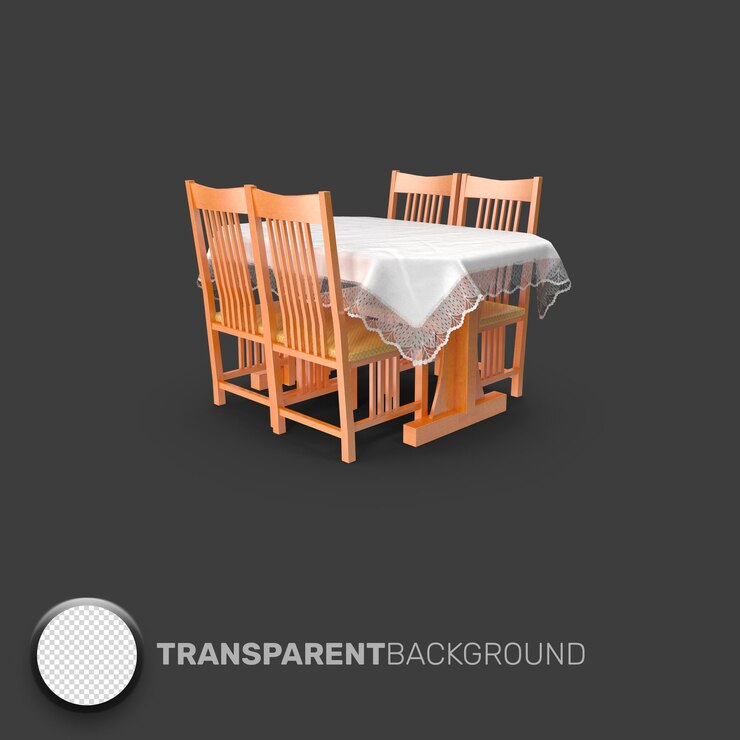 PSD objek furniture 3d transparan terisolasi tanpa latar belakang