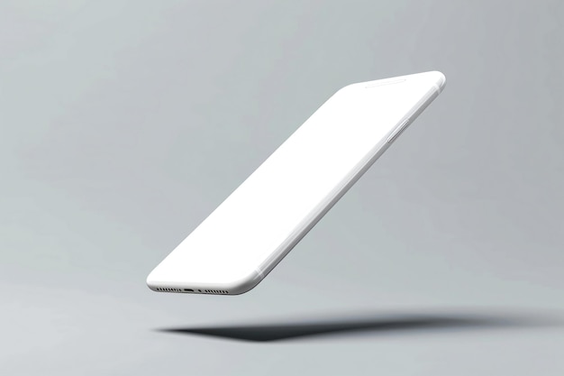 un objet blanc qui est à l'envers sur un fond gris