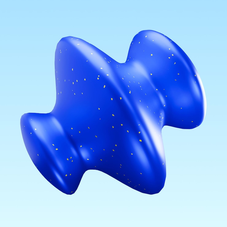 PSD un objet bleu avec une étoile dessus