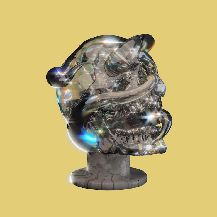 PSD objet et forme de conception de rendu 3d
