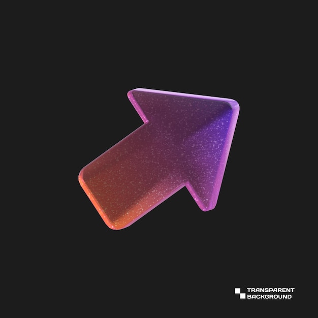 Objet Géométrique Abstrait Verre Dégradé Rendu 3d