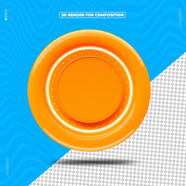 Objet d'icône rendu en 3D socialmedia