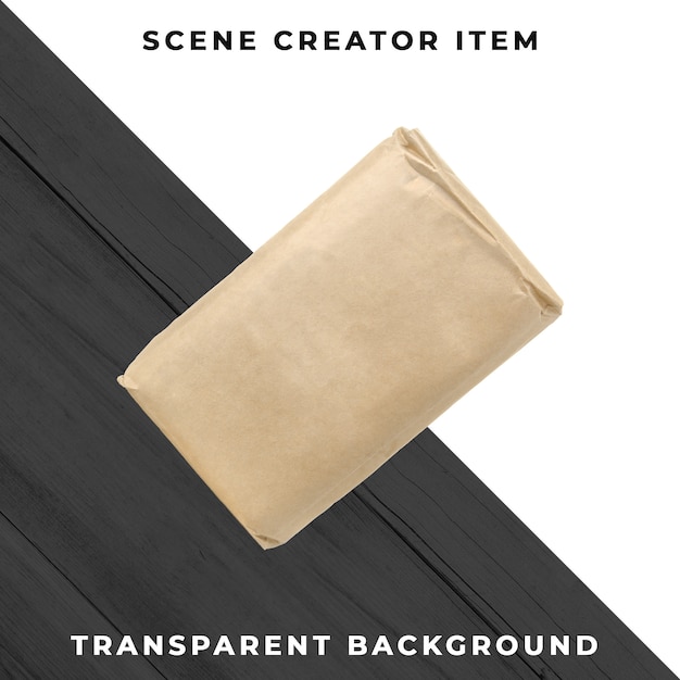 Objet de sac en papier transparent PSD