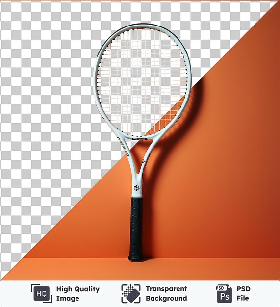 PSD objet transparent photographique réaliste joueur de tennis _ s raquette sans arrière-plan