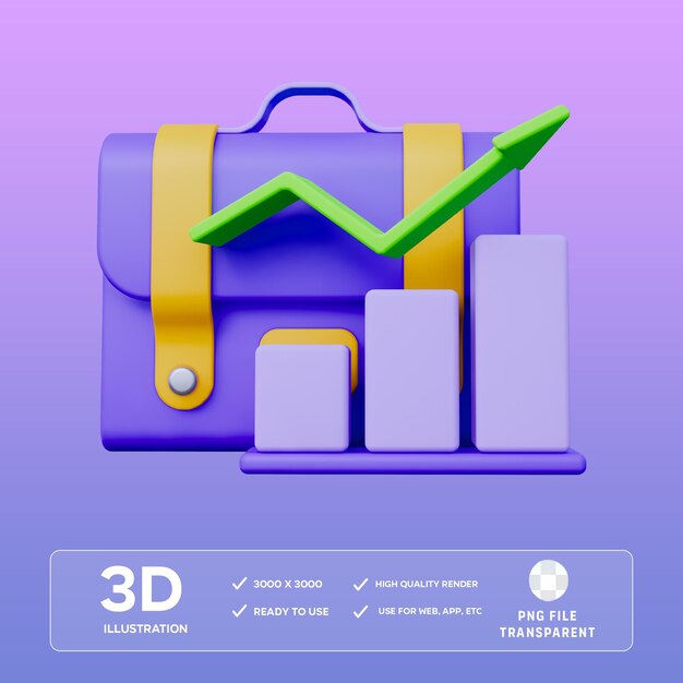 Objetivo de la carrera Ilustración del icono 3D