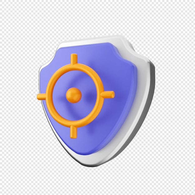 Objetivo de protección de seguridad del escudo 3D