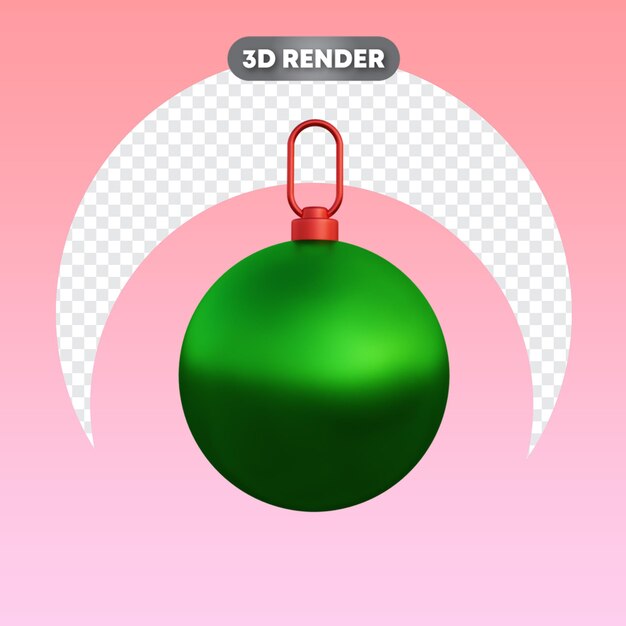 Objeto 3d bola de natal