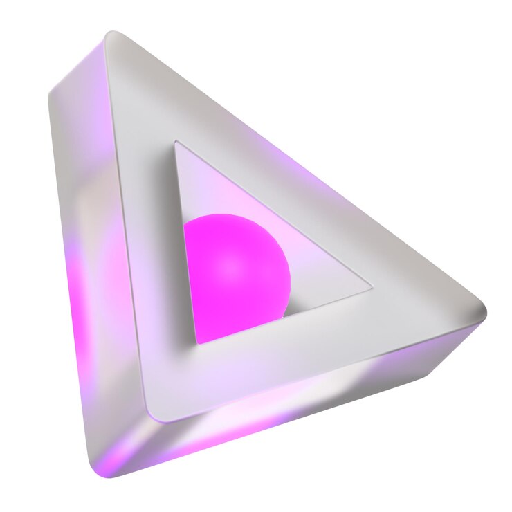 PSD objeto 3d de geometria abstracta de neão morfico futurístico