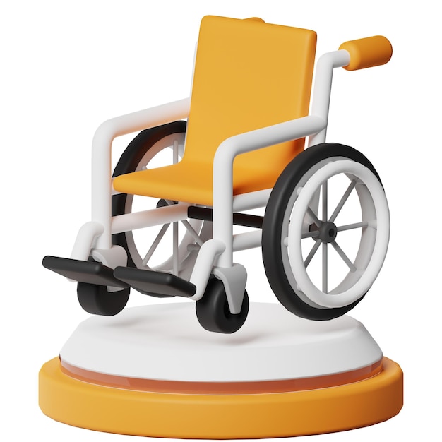 Objeto 3D del Hospital Médico para Sillas de Ruedas