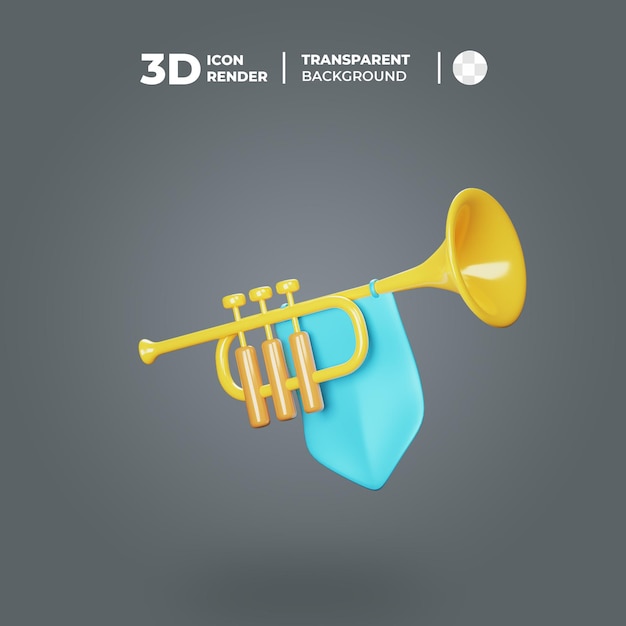 Objeto 3D Trompeta