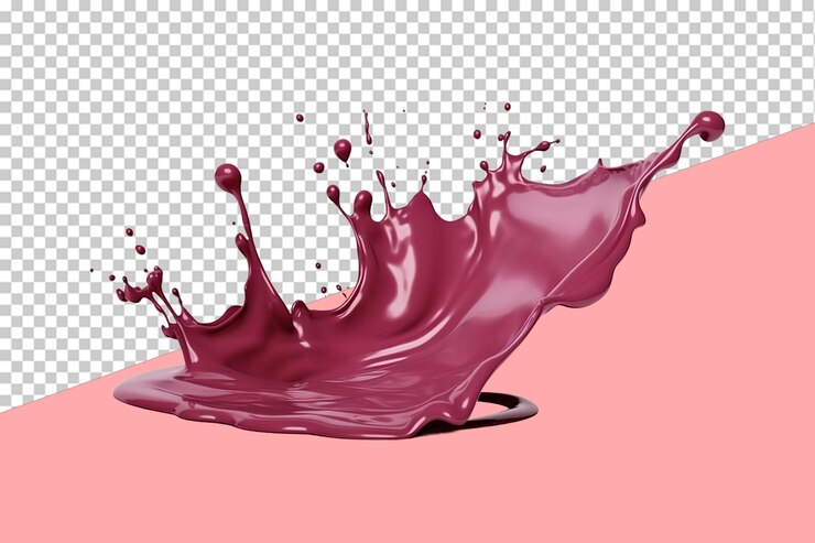 PSD objeto aislado salpicado de pintura marrón
