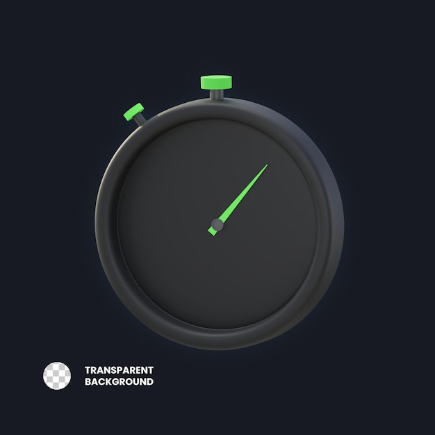 objeto de cronómetro de ilustración 3d