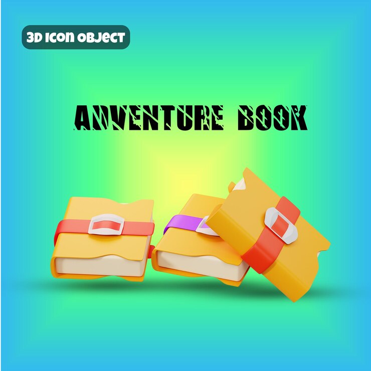 PSD objeto de ícones de aventura 3d