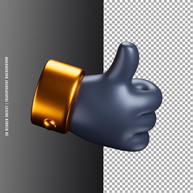 PSD objeto de renderização 3d elegante psd premium