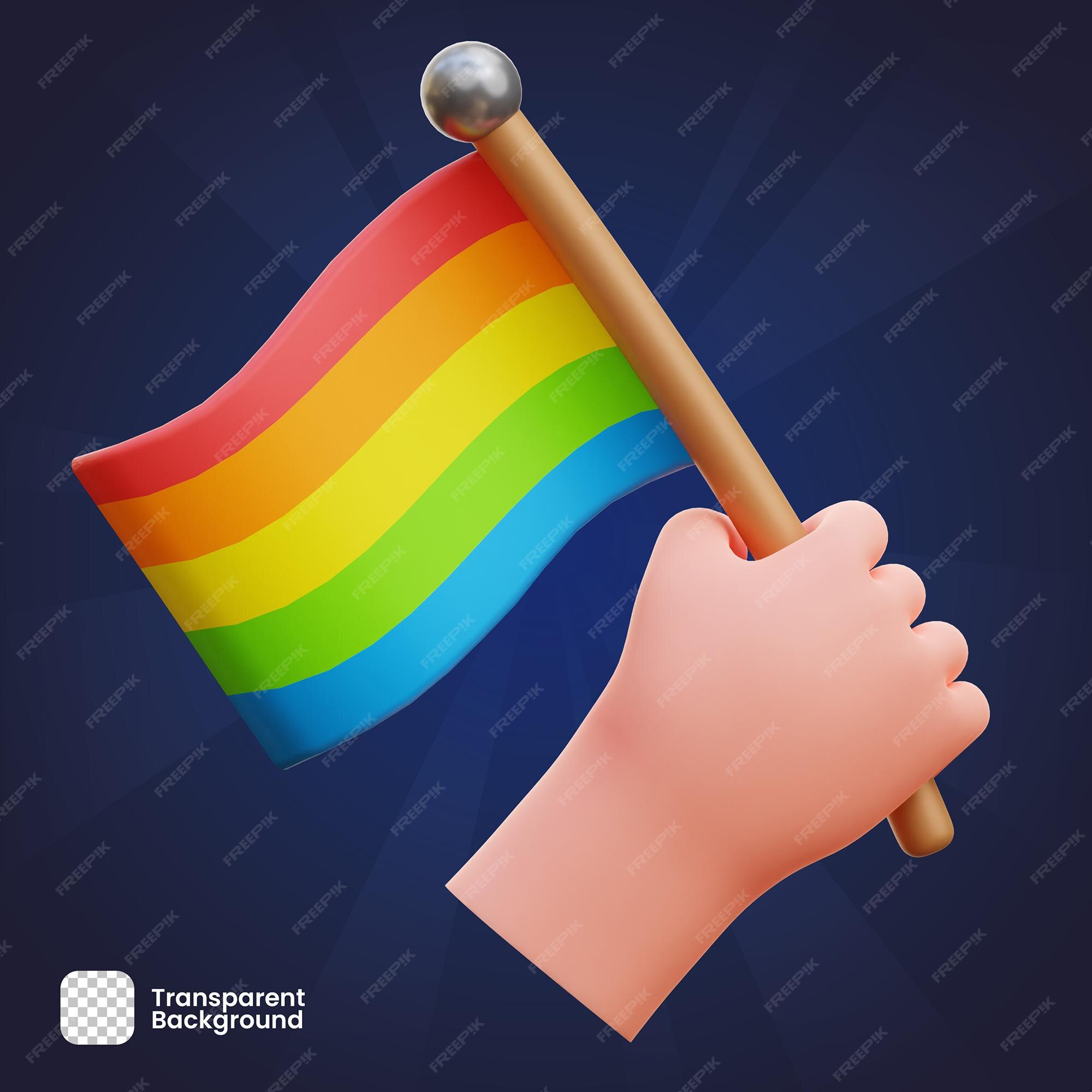 Objeto de renderização 3d lgbtq rosa roupas de tshirt png