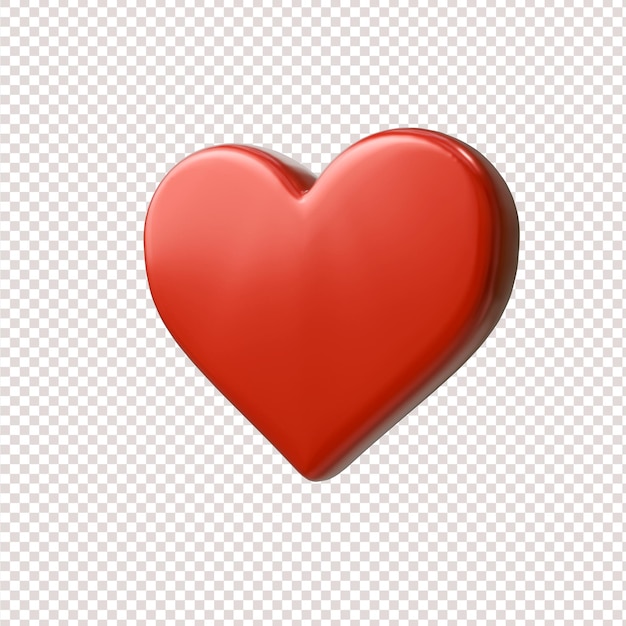 un objeto en forma de corazón con un corazón rojo en él