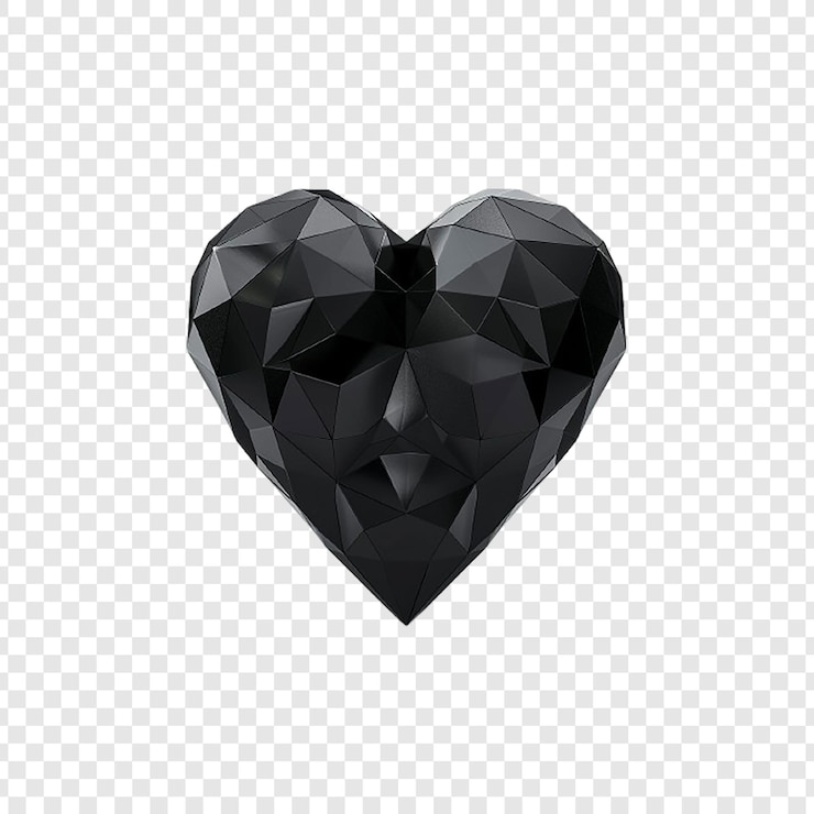 PSD un objeto en forma de corazón sobre un fondo blanco