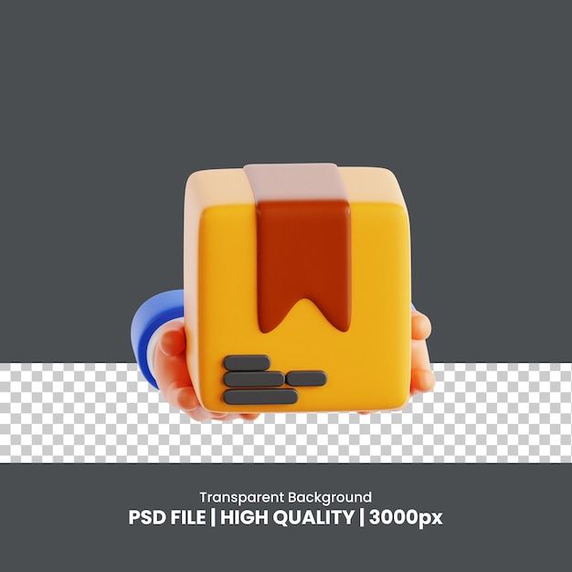 Objeto de icono de entrega de mensajería 3D