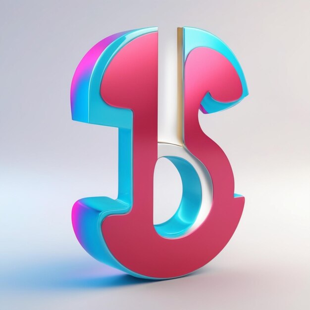 un objeto metálico colorido con el número 5 en él