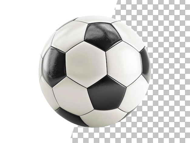 Objeto de pelota de fútbol con fondo transparente